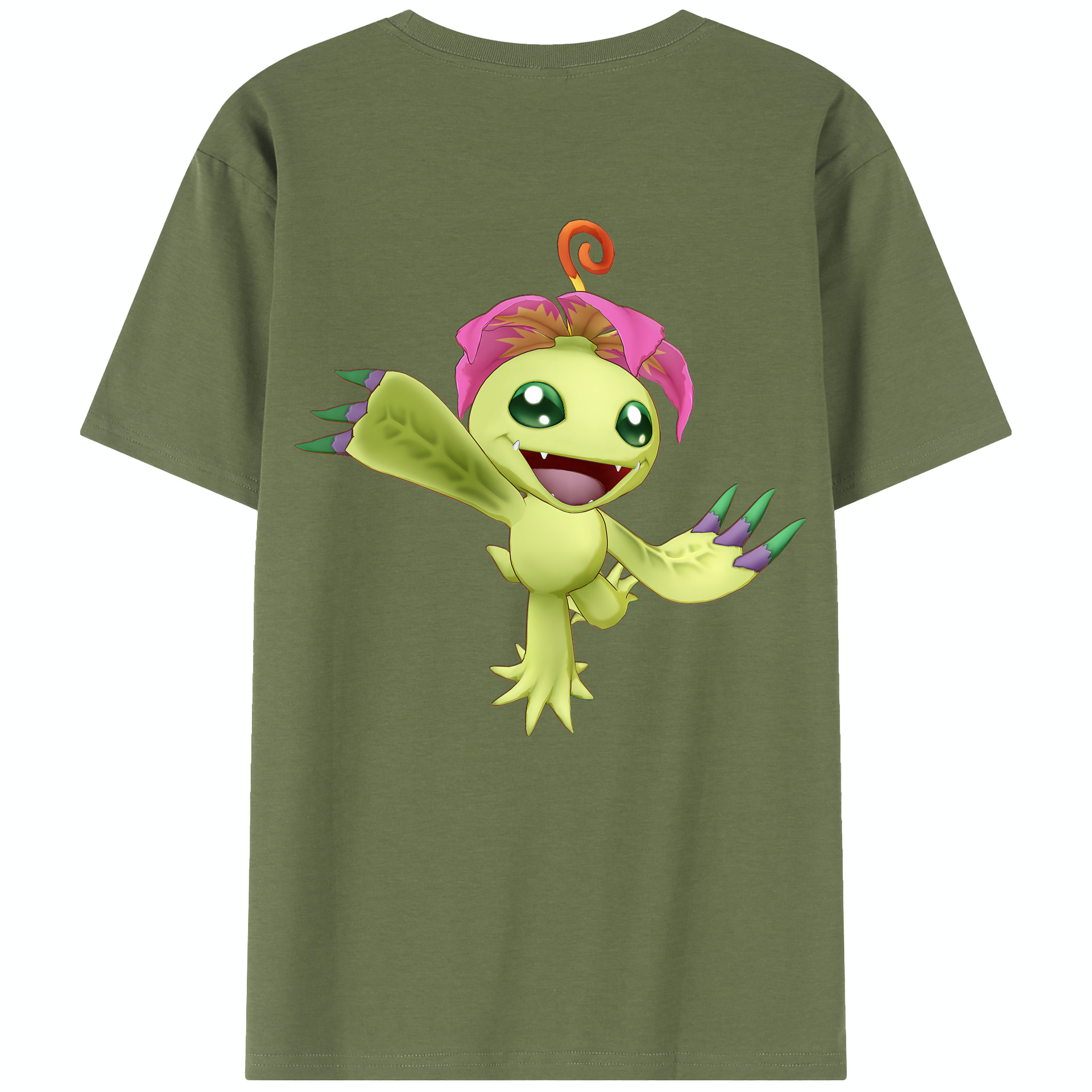 （画像用） Digimon デジタルモンスター/デジモン 綿100％半袖Tシャツ（背面プリント）